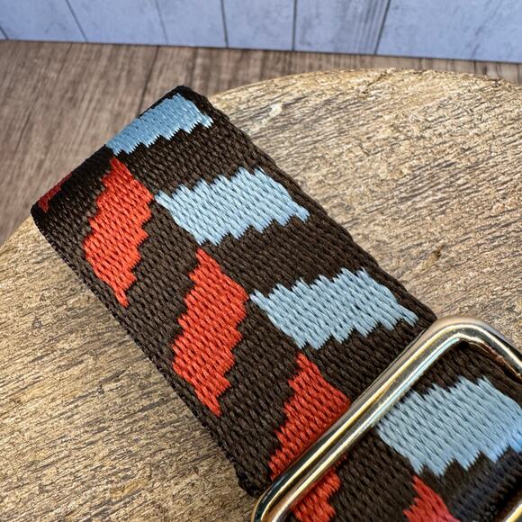 Wide Chocolate Purse Strap Crossbody Autumn Bag Strap Guitar Strap NEW FAST SHIP - Picture 3 of 4